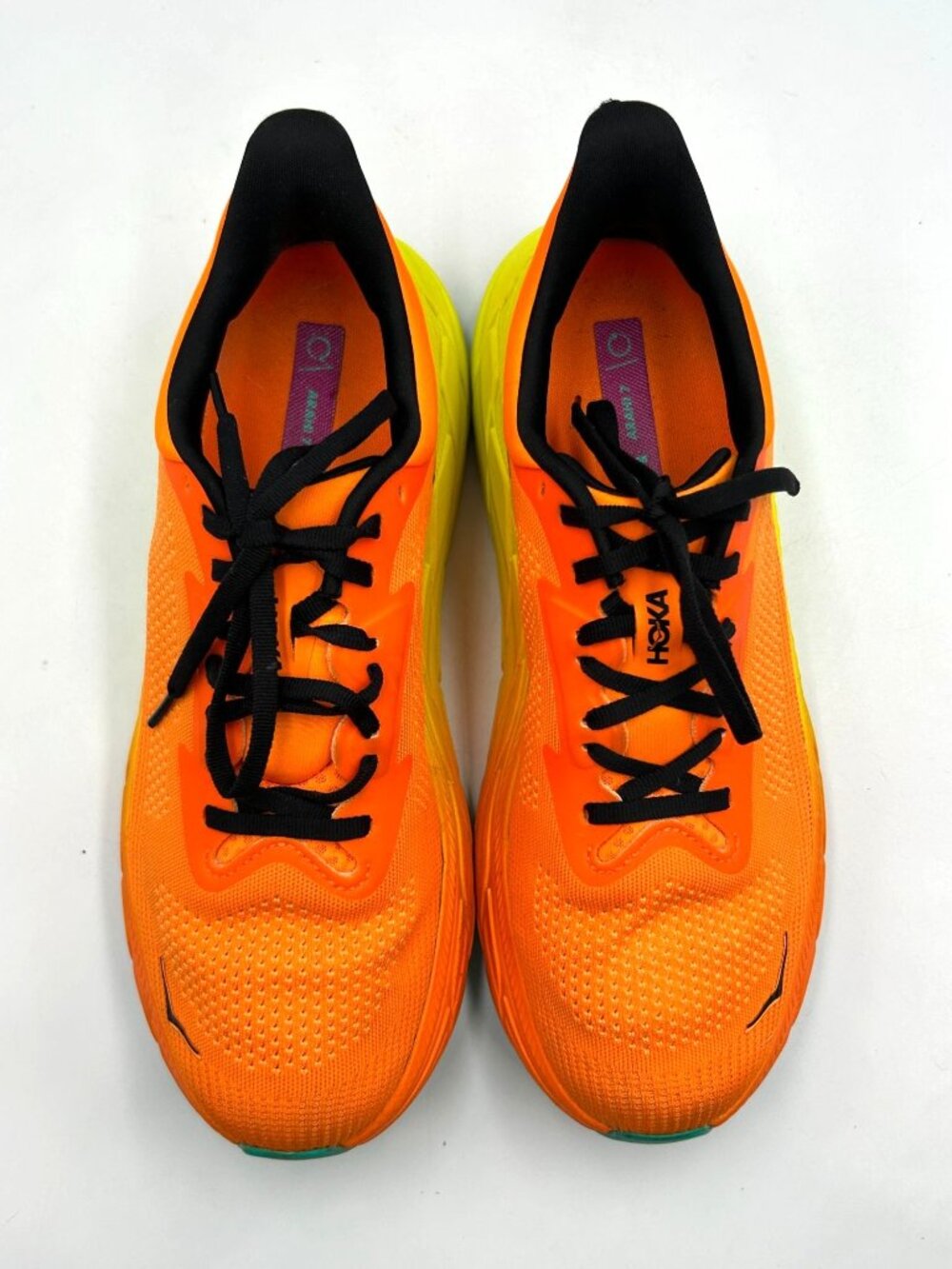 Hoka One One Men’s Orange Yellow Mesh Arahi 7 Running Shoes Size 11 3515 - Picture 7 of 16